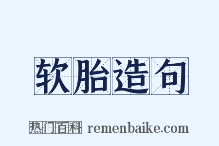 软胎造句是什么意思的图片